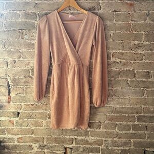 Pink Lily antique pink Long Sleeve Dress